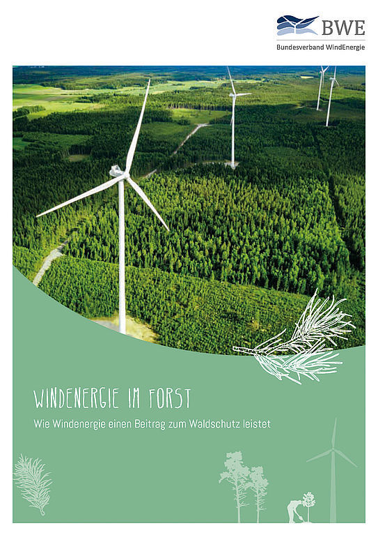 Cover Broschüre Windenergie im Forst