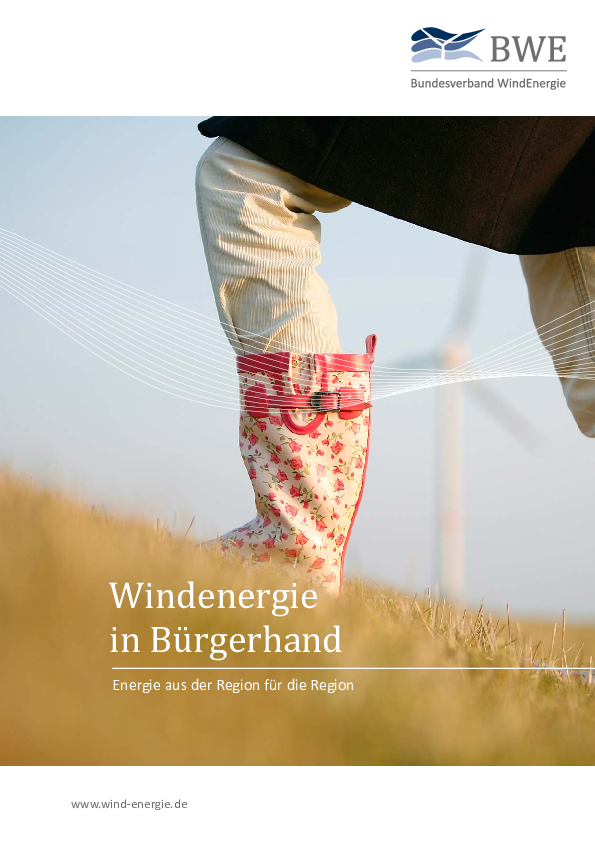 Broschüre Windenergie in Bürgerhand