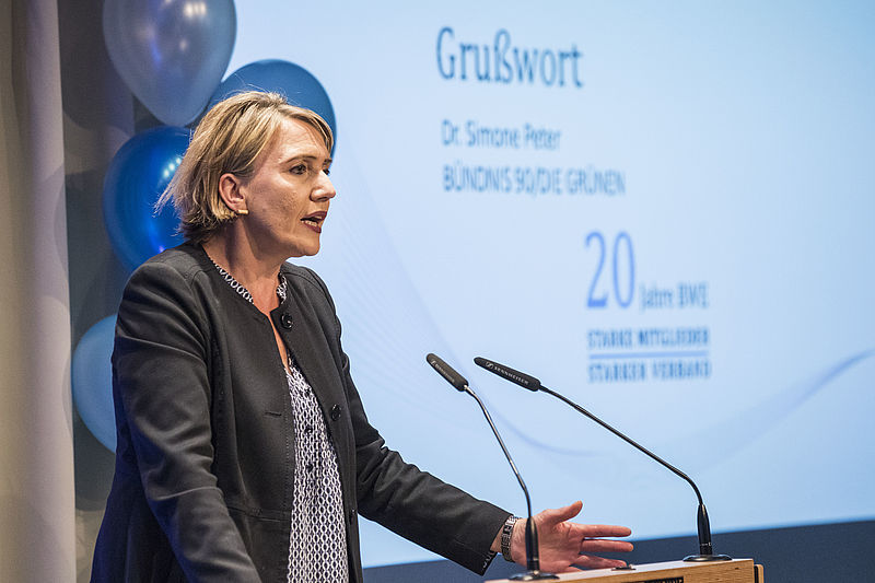 Simone Peter, Bundesvorsitzende der Partei Bündnis 90/Die Grünen, © BWE/Silke Reents Simone Peter, Bundesvorsitzende der Partei Bündnis 90/Die Grünen, © BWE/Silke Reents