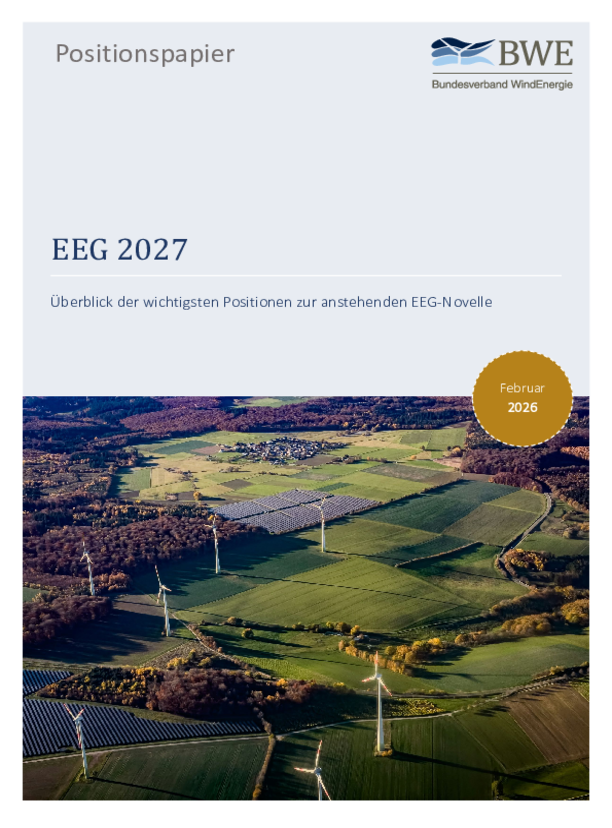 BWE-Positionspapier: EEG 2027 (02/2026)