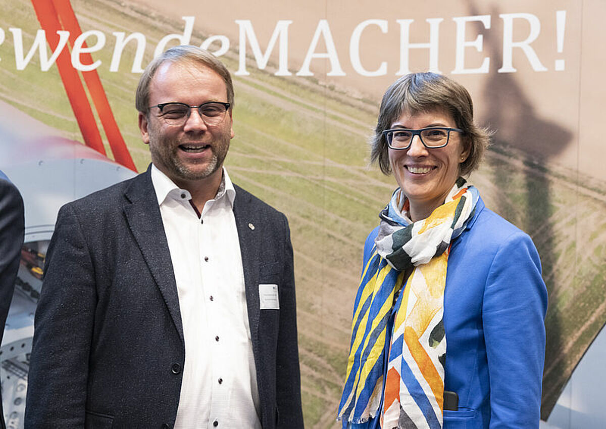Timon Gremmels, MdB, Gabriele Schmidt, BWE-Landesvorsitzende Rheinland-Pfalz