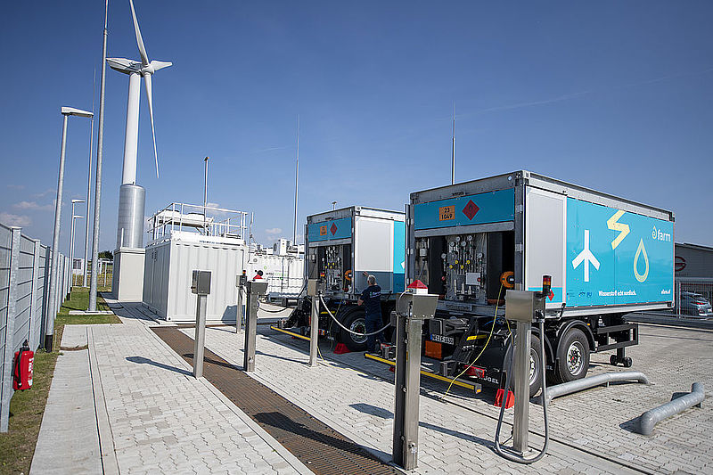 Elektrolyseur in Bosbüll in Nordfriesland, © BWE/Tim Riediger, nordpool