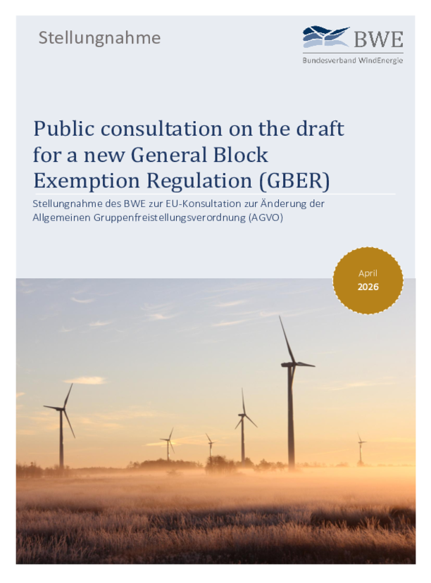 Stellungnahme: EU-Konsultation zur Änderung der Allgemeinen Gruppenfreistellungsverordnung (AGVO)