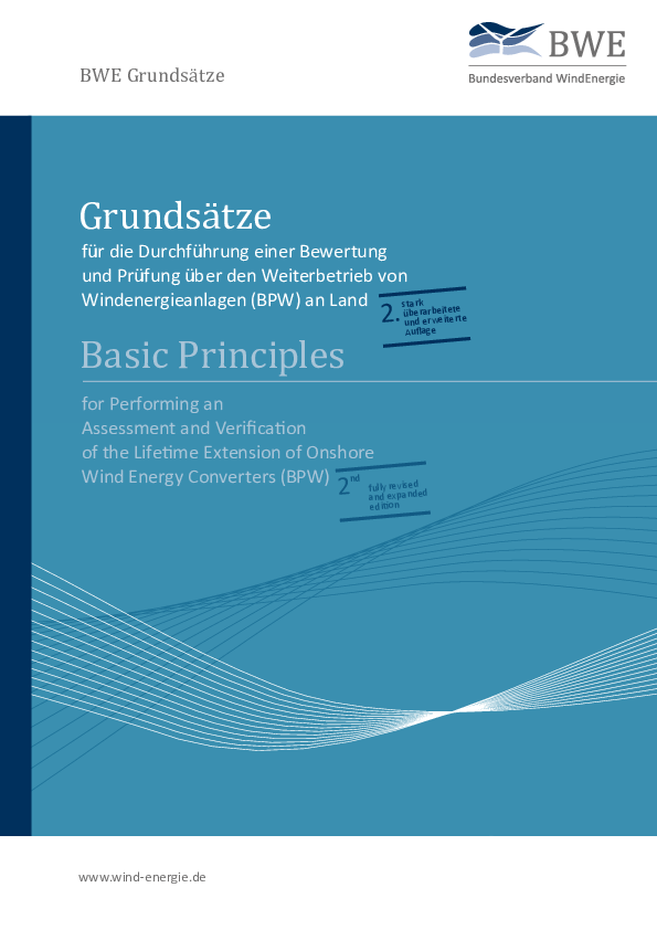 Grundsätze für den Weiterbetrieb von Windenergieanlagen (BPW) an Land (04/2017)