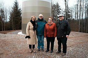 MdB Dr. Franziska Brantner, MdL Alexander Schoch, Hannelore Reinbold-Mench, Bürgermeisterin von Freiamt, Erhard Schulz, stellv. BWE-Landesvorsitzender