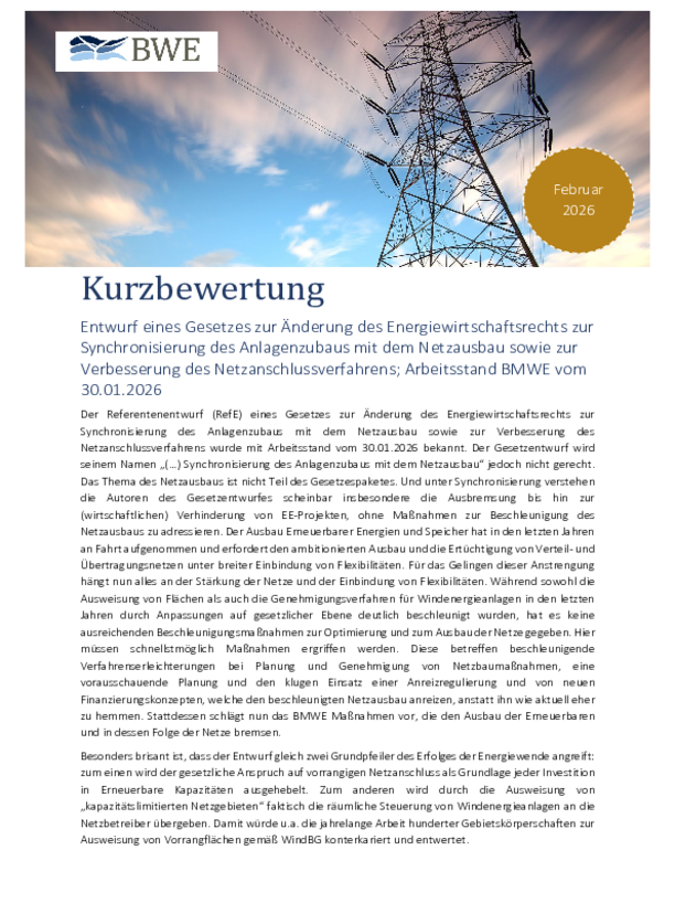 Kurzbewertung des Netzpakets