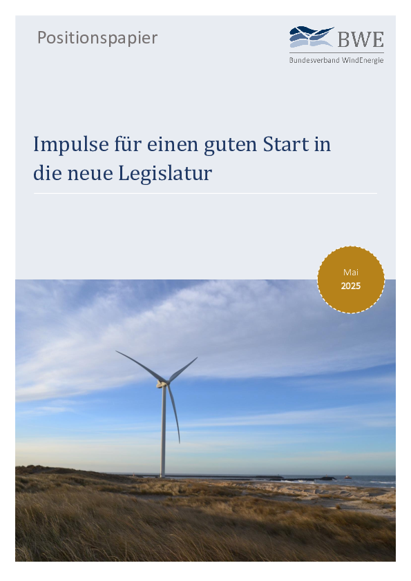 Impulse für einen guten Start in die neue Legislatur (05/2025)