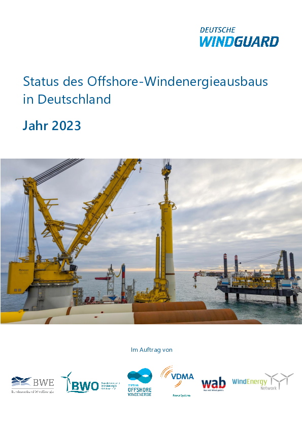 Factsheet: Status des Offshore-Windenergieausbaus  im Jahr 2023