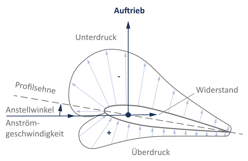 Luftdruck an einem Blatt