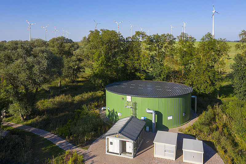 Windwärmespeicher in Nechlin, Brandenburg, © BWE/Silke Reents