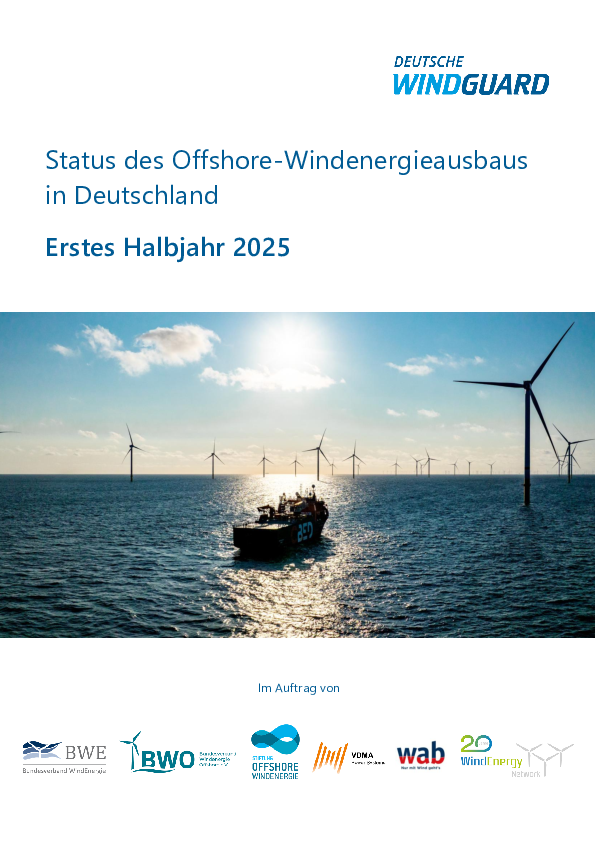  Factsheet: Status des Offshore-Windenergieausbaus - Halbjahr 2025