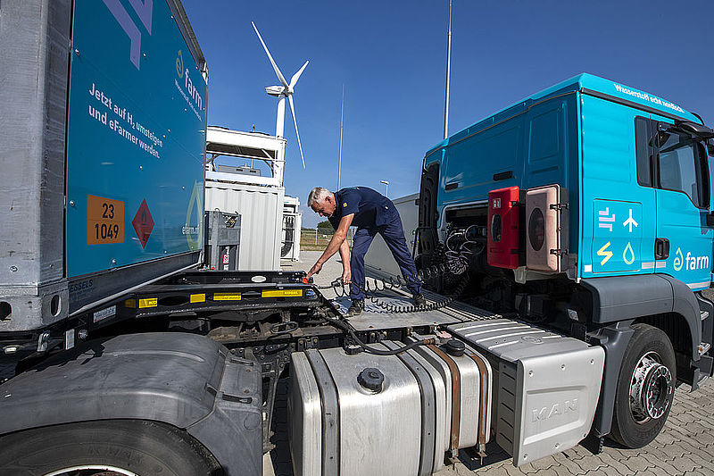 Elektrolyseur in Bosbüll in Nordfriesland, © BWE/Tim Riediger, nordpool