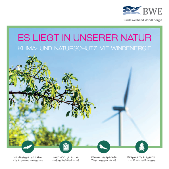 BWE-Broschüre Windenergie und Naturschutz (07/2019)