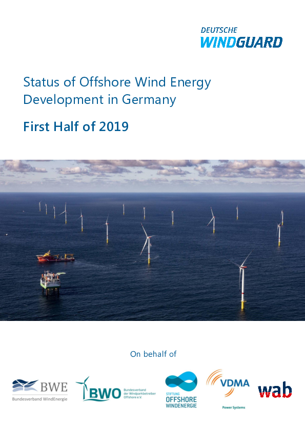 Factsheet: Status of Offshore Wind Energy Development in Germany - 1st Half 2019