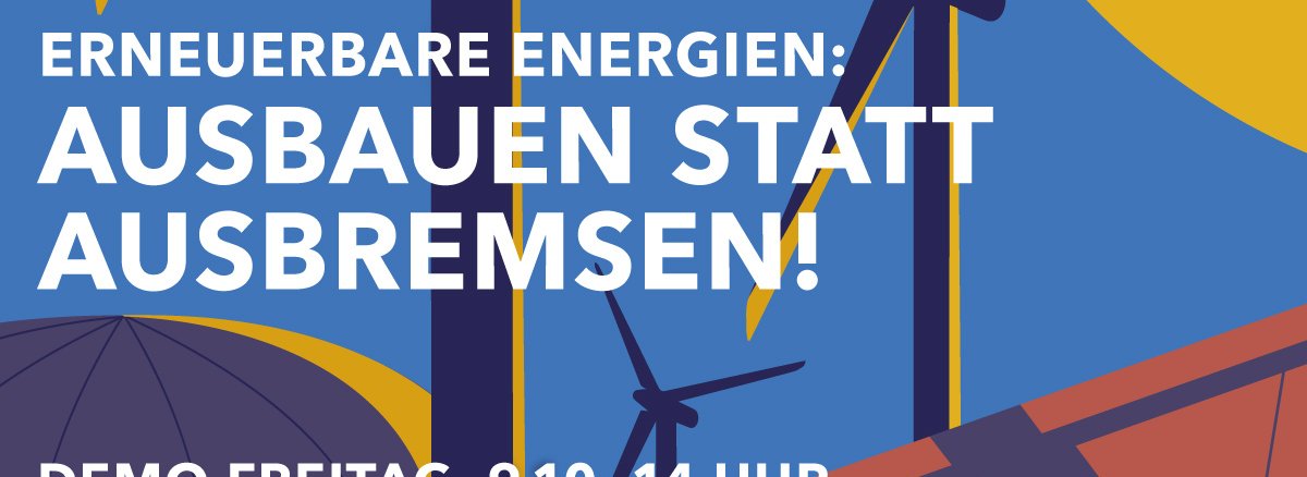 Demonstration des Bündnisses Erneuerbare Energien