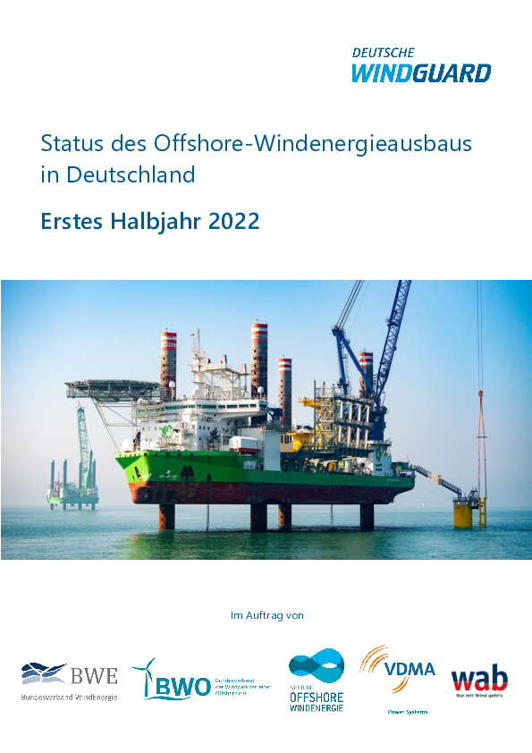 Factsheet: Status des Offshore-Windenergieausbaus Halbjahr 2022