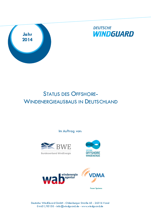 Factsheet Windenergie auf See 2014