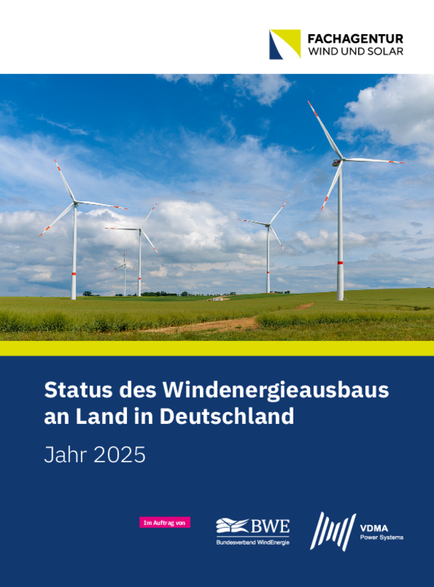 Factsheet: Status des Windenergieausbaus an Land - Jahr 2025 