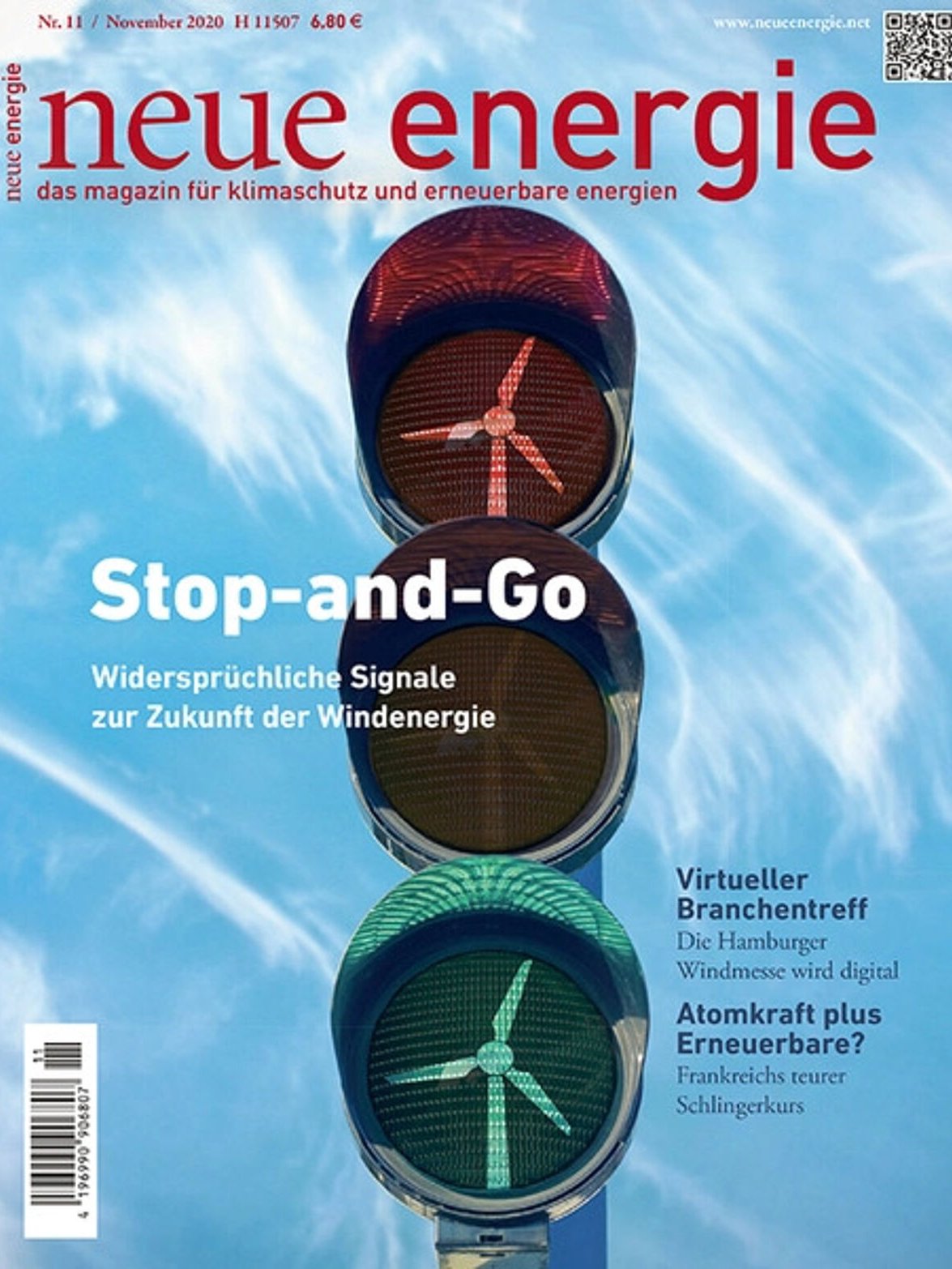 Cover des Verbandsmagazin "neue energie" vom Jahr 2020