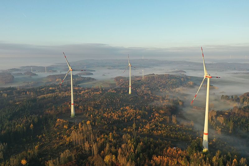 Windpark Rachelshausen in Hessen, © Joachim Wierlemann Windpark Rachelshausen in Hessen, © Joachim Wierlemann
