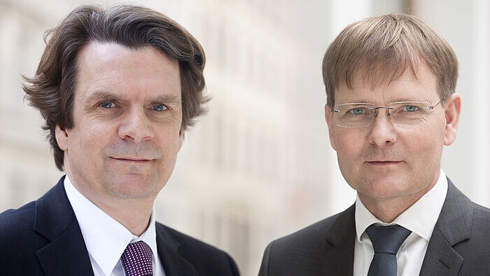 Carlo Reeker und Wolfram Axthelm, die Geschäftsführer des BWE