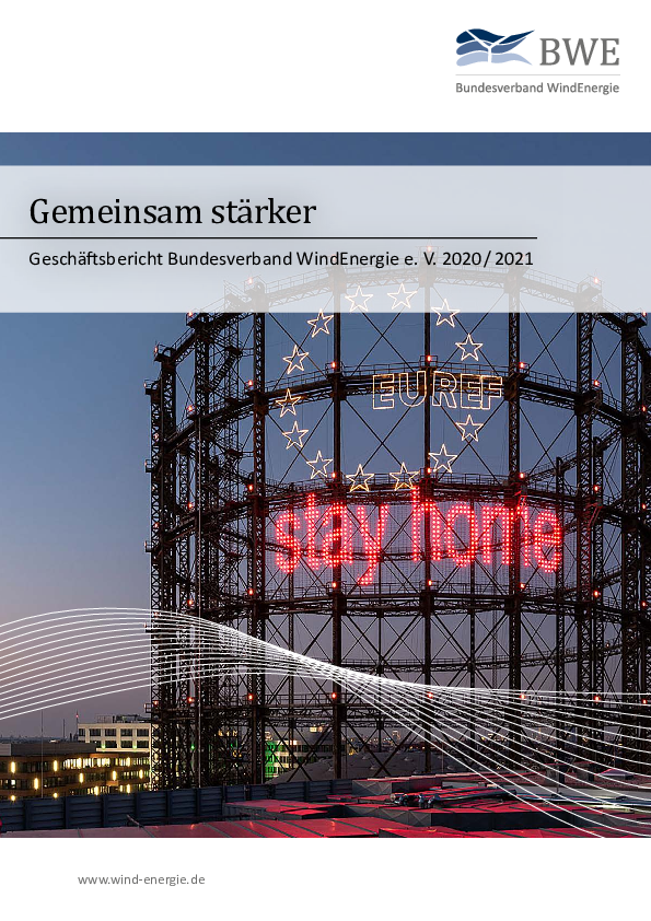 BWE-Geschäftsbericht 2020/2021