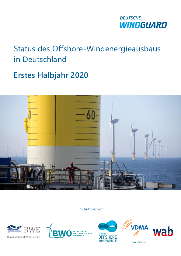 Factsheet: Windenergieausbau auf See Halbjahreszahlen 2020