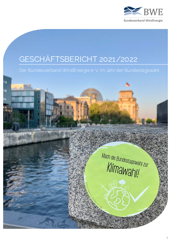 BWE-Geschäftsbericht 2021/2022