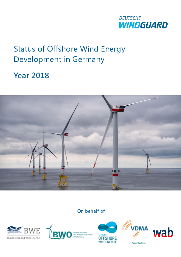 Factsheet: Status of Offshore Wind Energy Development in Germany Year 2018
