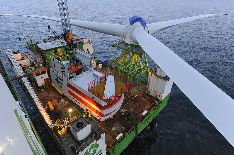 Offshore Rotorverladung © REpower Systems AG/Jan Oelker