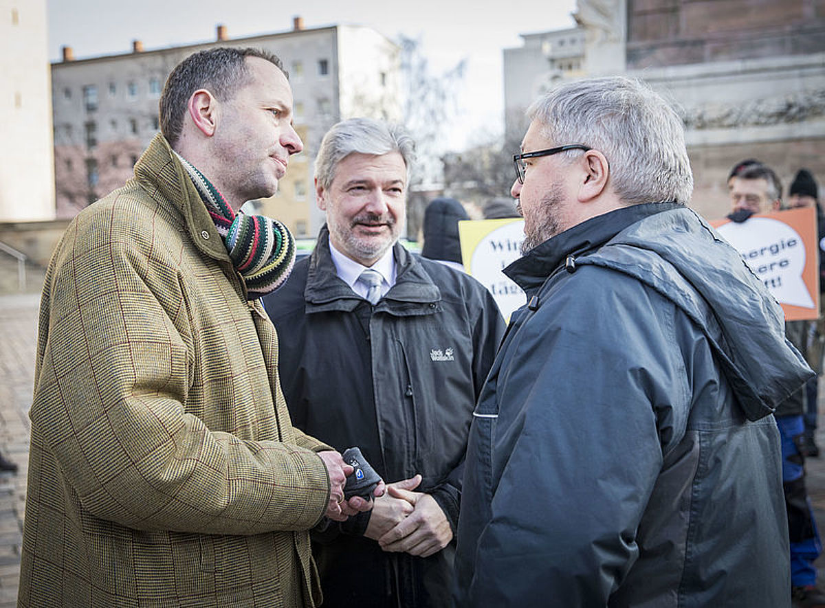 Jan Hinrich Glahr, Ralf Holzschuher und Thomas Domres