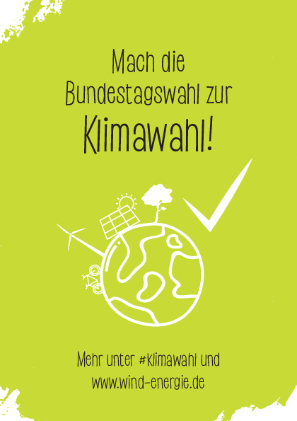 Flyer - Mach die Bundestagswahl zur Klimawahl