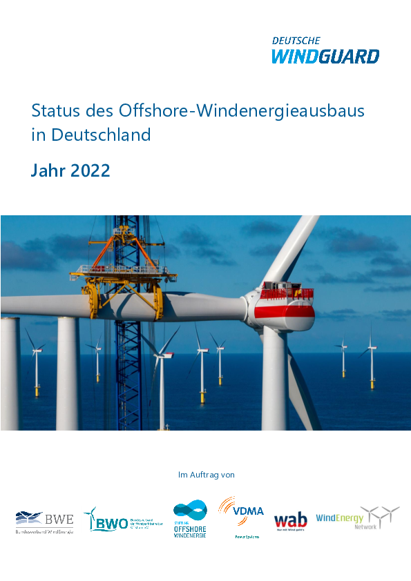 Factsheet: Status des Offshore-Windenergieausbaus Jahr 2022