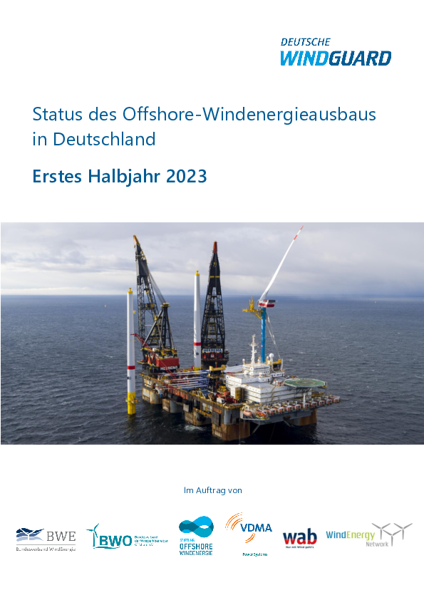 Factsheet: Status des Offshore-Windenergieausbaus - Halbjahr 2023