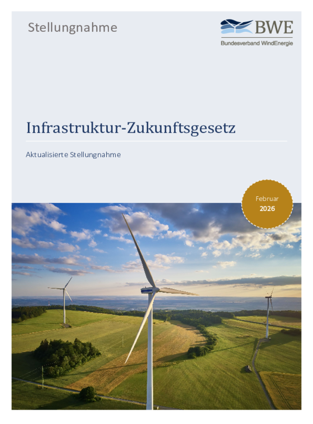 Stellungnahme: Infrastruktur-Zukunftsgesetz