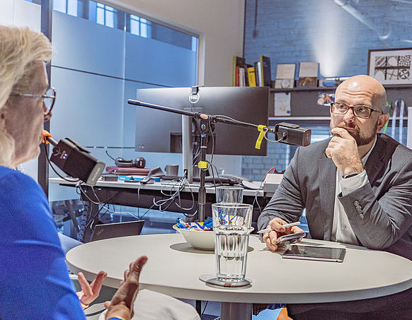 Podcastaufnahme von WindTalks