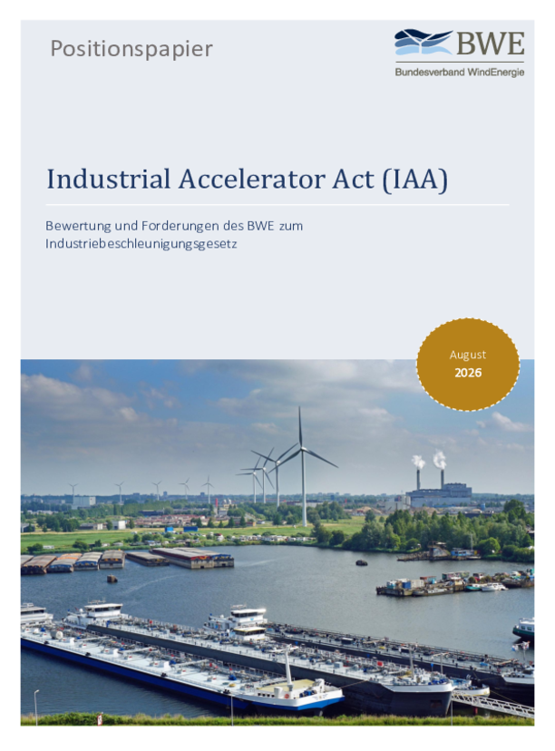 Positionspapier: Industrial Accelerator Act (IAA)