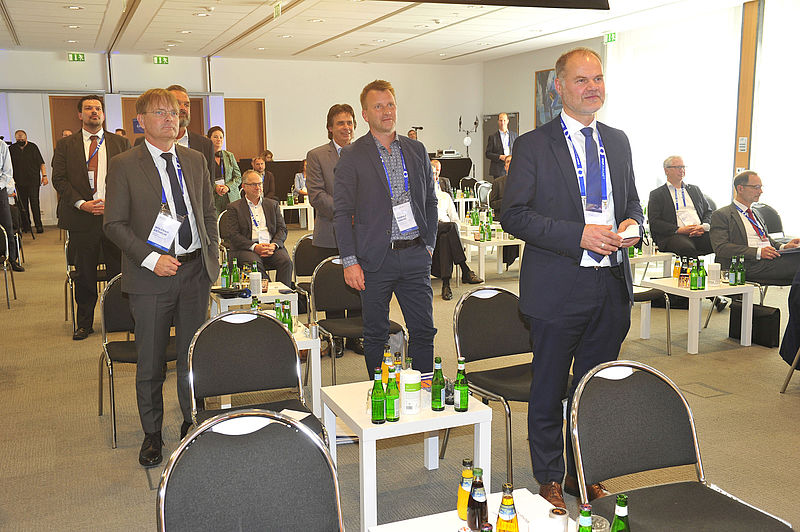 BWE-Geschäftsführer Wolfram Axthelm (vorne links) auf dem Ostdeutschen Wirtschaftsforum 2020