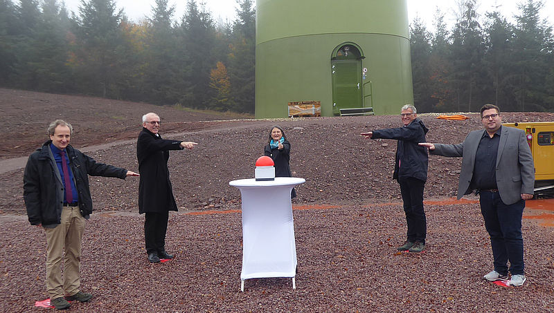 Einweihung im Windpark Biederbach