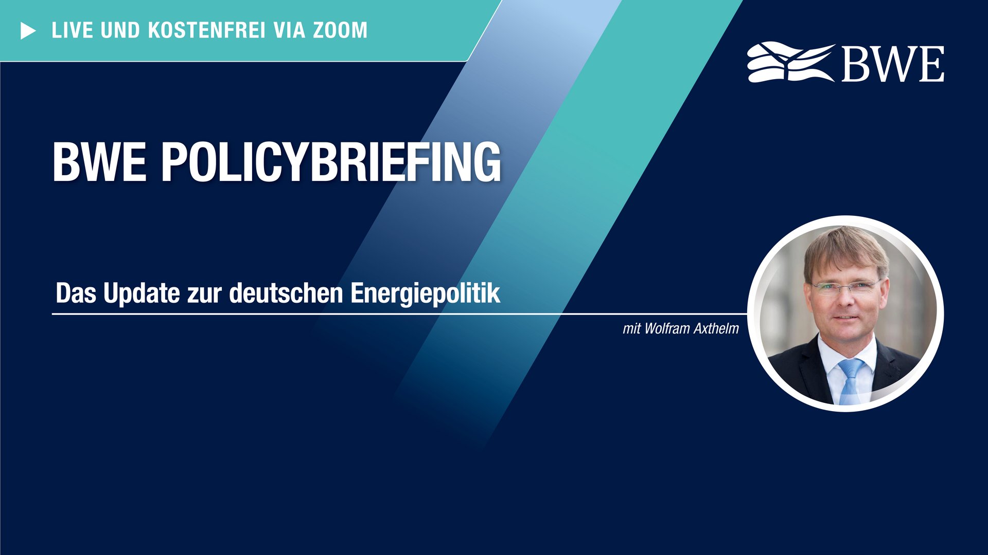 Titelbild BWE Policy-Briefing mit Wolfram Axthelm
